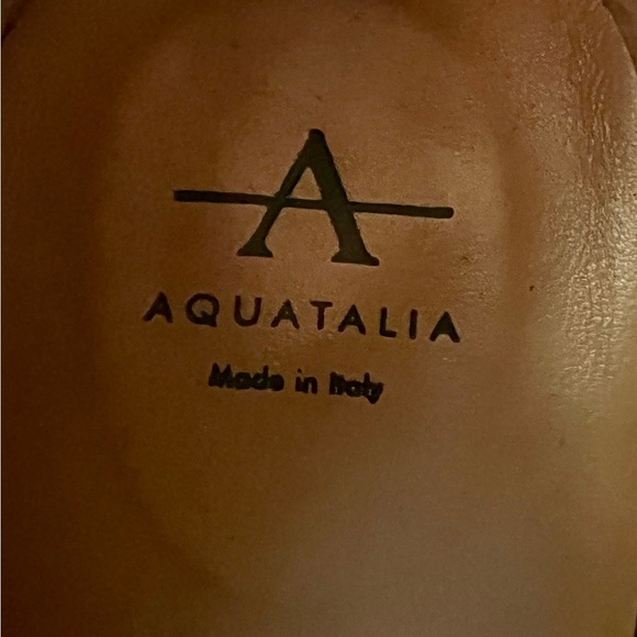 Aquatalia Women's Black Suede Heels Loafers - Picture 6 of 6